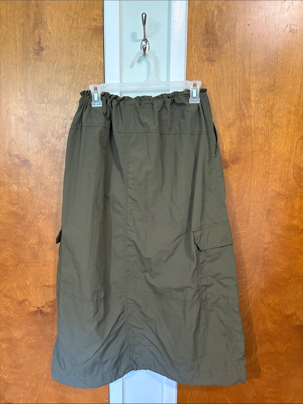 Women’s Olive Green Cargo Skirt - Picture 3 of 6